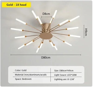 magic wand light | architectural lighting design | sunburst light fixture | sunburst ceiling light | sunburst ceiling medallion