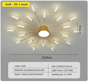 magic wand light | architectural lighting design | sunburst light fixture | sunburst ceiling light | sunburst ceiling medallion