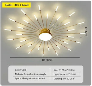 magic wand light | architectural lighting design | sunburst light fixture | sunburst ceiling light | sunburst ceiling medallion