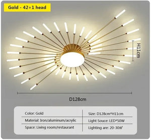 magic wand light | architectural lighting design | sunburst light fixture | sunburst ceiling light | sunburst ceiling medallion