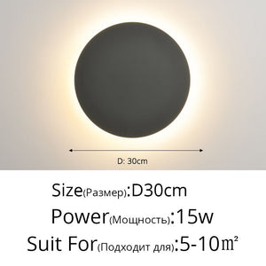 Touch Circular Wall Lamp