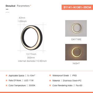 Outdoor Moon Sconce