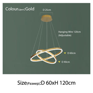 Luxury Multi-Rings Chandelier