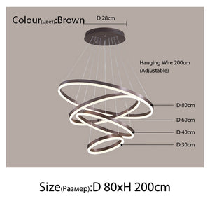 Luxury Multi-Rings Chandelier