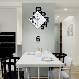 modern wall clock | 30 inch wall clocks | analog wall clock | frameless wall clock | extra large modern wall clock | digital clock with analog display