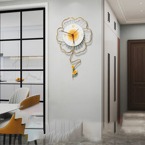 flower wall clock | flower shaped clock | floral wall clock | vintage floral wall clocks | linnaeus flower clock