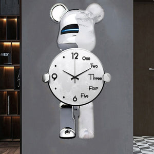 bear wall clock | black bear wall clock | teddy bear clock | bear clock wall