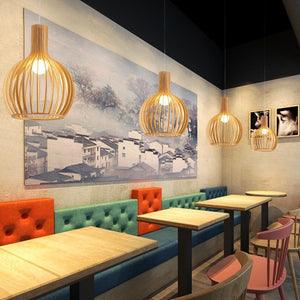 Wood Pendant Light - iSmart Home Gadgets Limited