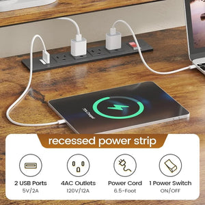 LED Light Gaming Desk