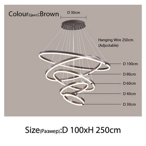 Luxury Multi-Rings Chandelier