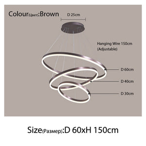 Luxury Multi-Rings Chandelier