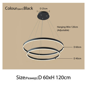 Luxury Multi-Rings Chandelier