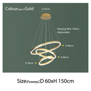 Luxury Multi-Rings Chandelier