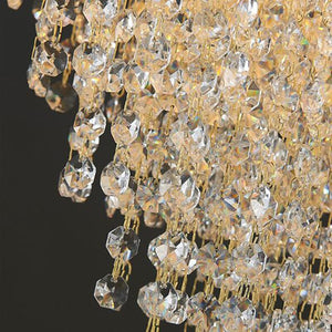 Deluxe Golden Crystal Chandelier