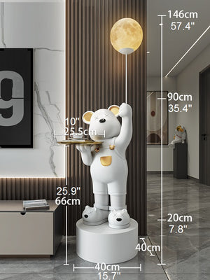 wooden bear statue | standing bear statue | cement bear statue | standing bear museum