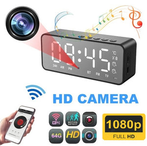 SpyCam Clock: Hidden HD camera in a digital clock with WiFi, motion detection, 1080p video, and remote smartphone viewing—ideal for discreet home security.