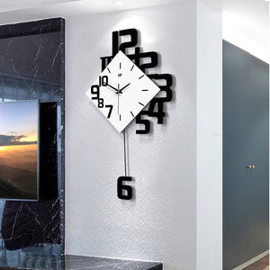 modern wall clock | 30 inch wall clocks | analog wall clock | frameless wall clock | extra large modern wall clock | digital clock with analog display