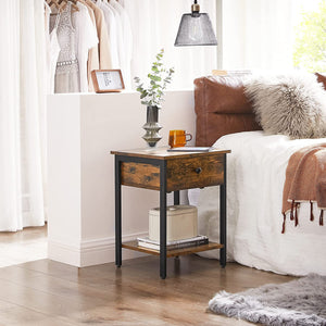 2-Tier Industrial Side Table - iSmart Home Gadgets Limited