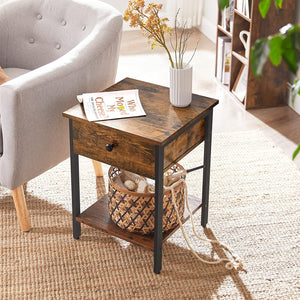 2-Tier Industrial Side Table - iSmart Home Gadgets Limited