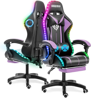 Flashing Gaming Chair with Bluetooth Speaker - iSmart Home Gadgets Limited