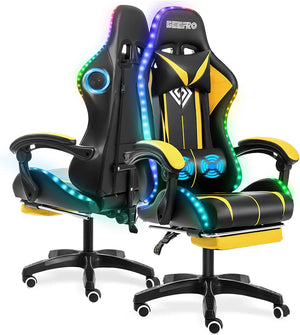 Flashing Gaming Chair with Bluetooth Speaker - iSmart Home Gadgets Limited