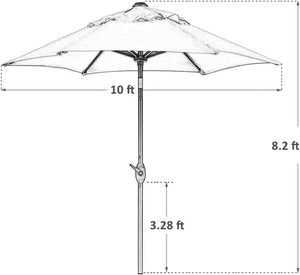 solar umbrella lights | 10-foot patio umbrella with solar lights | string lights for umbrella | umbrella pole light | string lights for patio umbrella | patio umbrella string lights | best umbrella lights | waterproof umbrella lights