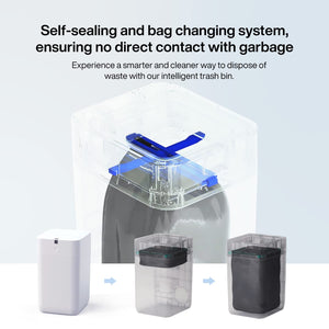rubbermaid trash can | smart trash can | townew trash can | self-sealing trash can | self-sealing trash can 13 gallon | best smart trash can | self closing garbage can