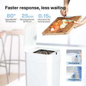 rubbermaid trash can | smart trash can | townew trash can | self-sealing trash can | self-sealing trash can 13 gallon | best smart trash can | self closing garbage can