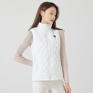 heating vest | heated vest | heated vests | best women's heated vest | heating vest jacket | winter safety vest | keep warm temperature | women's heated vest with battery
