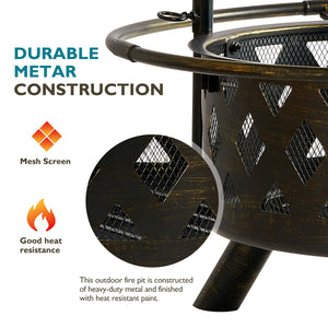 2-in-1 BBQ Grill Fire Pit - iSmart Home Gadgets Limited