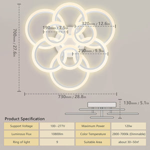 Tania Circle Ceiling Light - iSmart Home Gadgets Limited