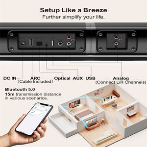 Soundbar with Dual Speakers - iSmart Home Gadgets Limited