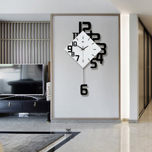 modern wall clock | 30 inch wall clocks | analog wall clock | frameless wall clock | extra large modern wall clock | digital clock with analog display