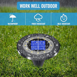 solar ground light | beau jardin solar lights | flat in-ground solar lights | best solar lights for shaded areas