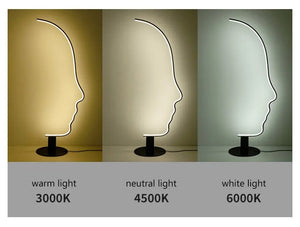 Nordic Face Silhouette Floor light