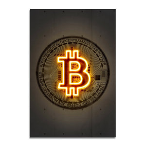 Frameless Bitcoin Print - iSmart Home Gadgets Limited