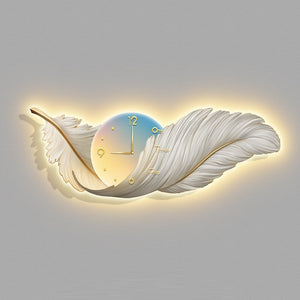 Feather Wall Clock Sconce - iSmart Home Gadgets Limited