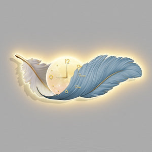 Feather Wall Clock Sconce - iSmart Home Gadgets Limited