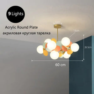 Creative Round Plate Pendant Light