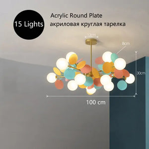 Creative Round Plate Pendant Light