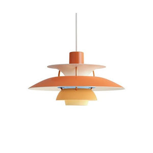 The Danish Layered Pendant Light combines style and function with its three layers of light.