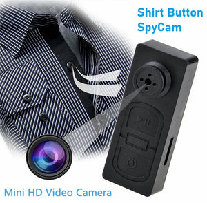 The Advanced Shirt Button SpyCam cleverly disguises itself as ordinary clothing, capturing the essence of a discreet spying device akin to James Bond gadgets.