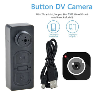 The Advanced Shirt Button SpyCam is an ideal James Bond gadget, with its button-shaped design that includes a TF card slot and supports up to 32GB Micro SD cards. It comes with a USB cable for charging through a power bank or adapter, making it the perfect tiny camera for discreet recording.