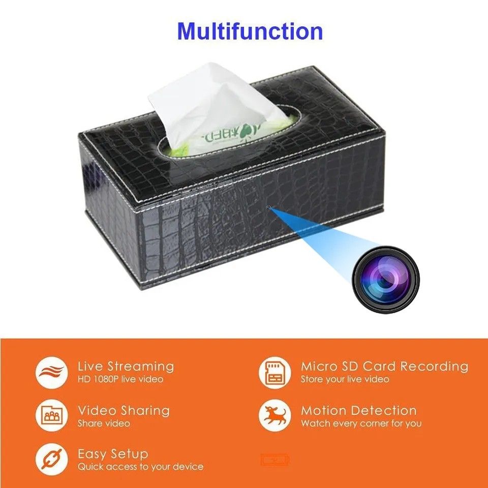 Tissue Box Camera - features
