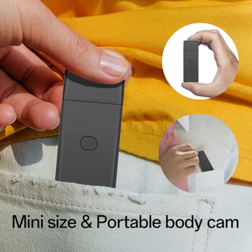 A hand holds the SpyCam Flash Drive, with insets showing it fitting in a shirt and jeans pocket. Text: "Mini size & portable—SpyCam Flash Drive discreetly fits like a hidden camera for easy use anywhere.