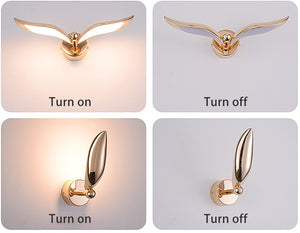 Add an artistic touch to your interior with the Flying Bird Wall Light, featuring four different types of wall lights adorned with an eagle in the middle.