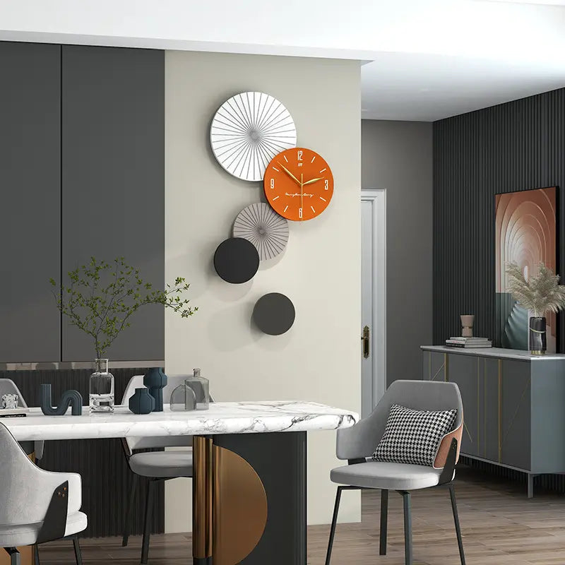 Modern Pinwheel Wall Clock