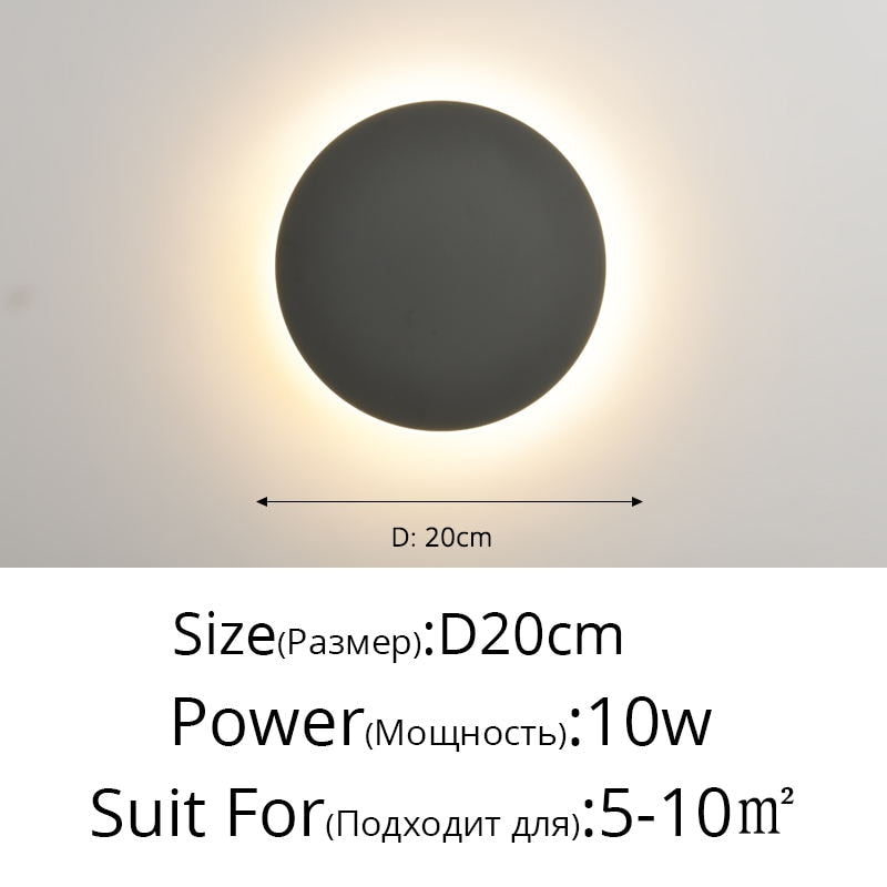 Touch Circular Wall Lamp