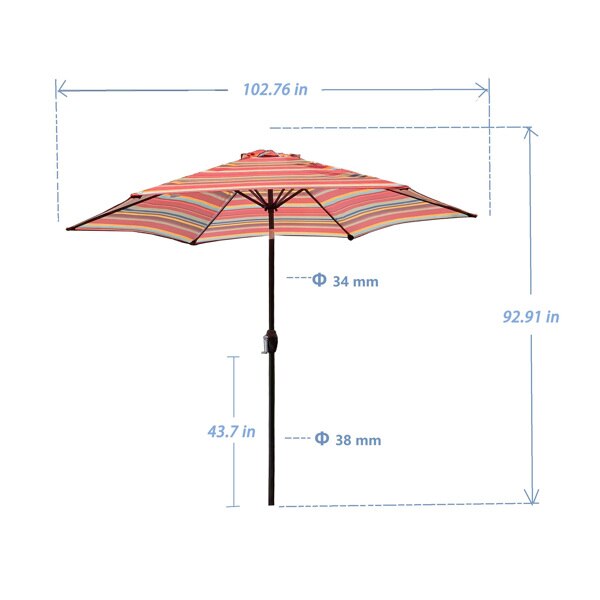 patterned patio umbrella | multi colored patio umbrellas | colorful patio umbrella | rainbow patio umbrellas | multi colored umbrellas