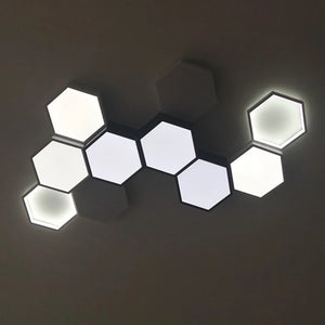 hexagon lights | hexagon led lights | led hexagon lights | hexagon lights for wall | honeycomb led lights | hexagon lights garage | hexagon led ceiling light | hexagon led light panels | hexagon lights ceiling | diy hexagon garage lighting